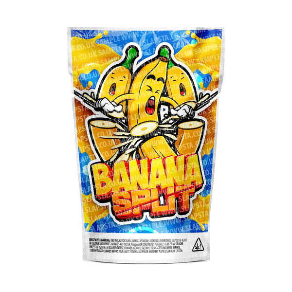 Banana Split Mylar Pouches Pre-Labeled - SLAPSTA