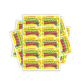 Étiquettes rectangulaires/pré-enroulées Banana Zkittlez