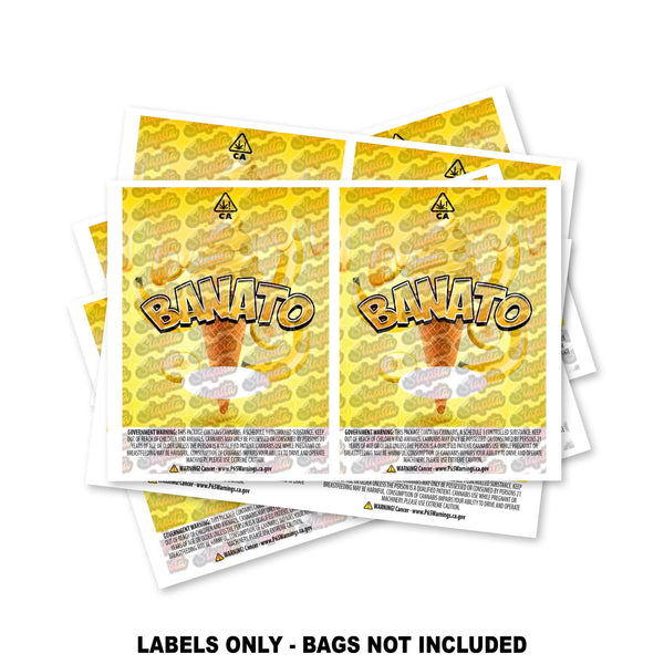 Banato Mylar Bag Labels ONLY - SLAPSTA