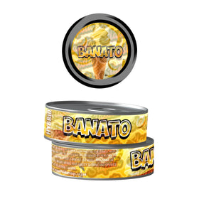 Banato Pre-Labeled 3.5g Self-Seal Tins