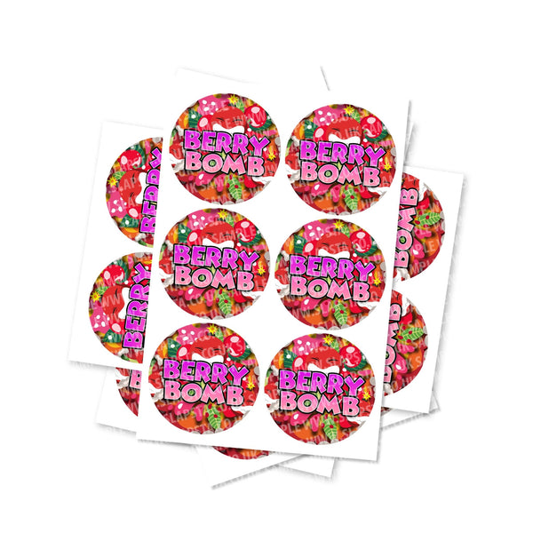 Berry Bomb Circular Stickers - SLAPSTA