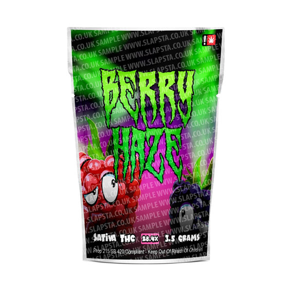 Berry Haze Mylar Pouches Pre-Labeled - SLAPSTA