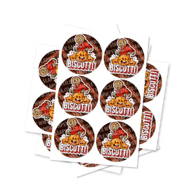 Autocollants circulaires Biscotti