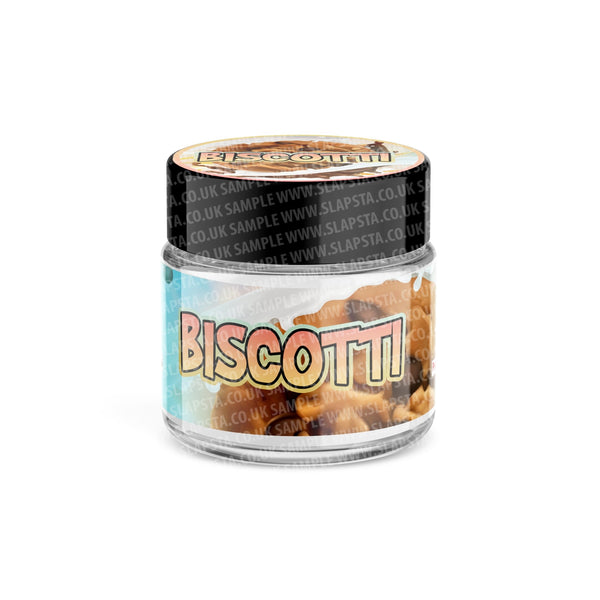 Biscotti Glass Jars Pre-Labeled - SLAPSTA