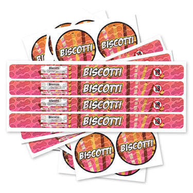 Biscotti Pre - Labeled 3.5g Self - Seal Tins - 60pcs