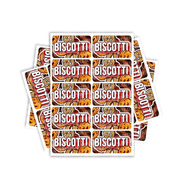 Biscotti Rectangle / Pre-Roll Labels - SLAPSTA