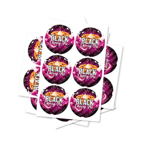 Black Cherry Pie Circular Stickers