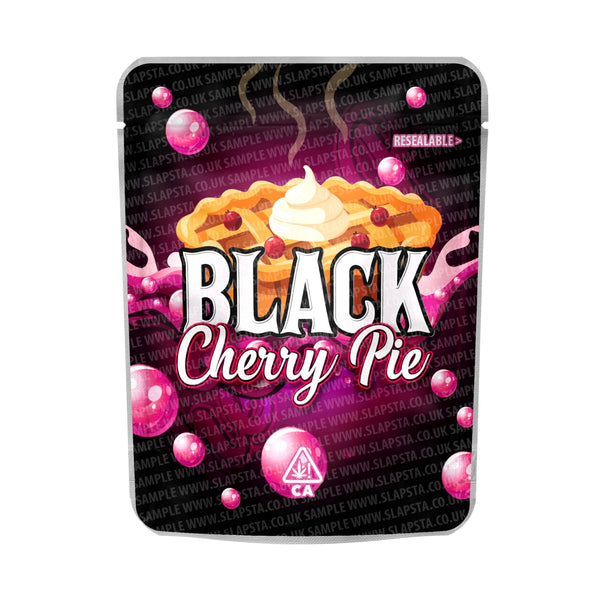 Black Cherry Pie Mylar Pouches Pre-Labeled - SLAPSTA