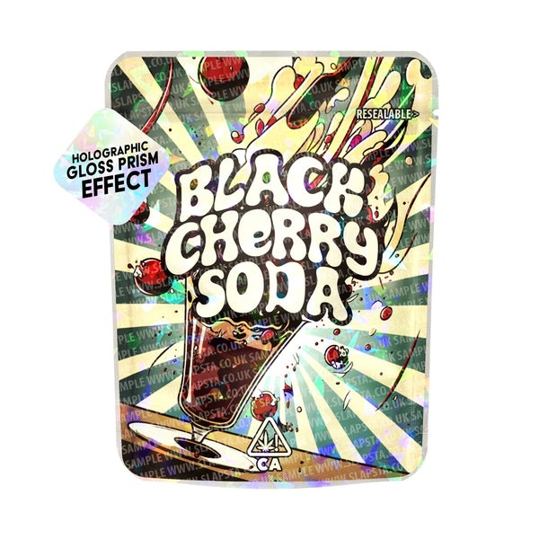 Black Cherry Soda SFX Mylar Pouches Pre-Labeled - SLAPSTA