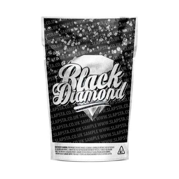 Black Diamond Mylar Pouches Pre-Labeled - SLAPSTA