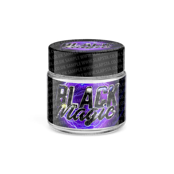 Black Magic Glass Jars Pre-Labeled - SLAPSTA