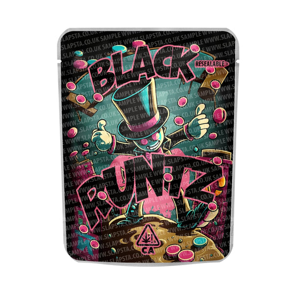 Black Runtz Mylar Pouches Pre-Labeled - SLAPSTA