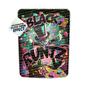 Black Runtz SFX Mylar Pouches Pre-Labeled
