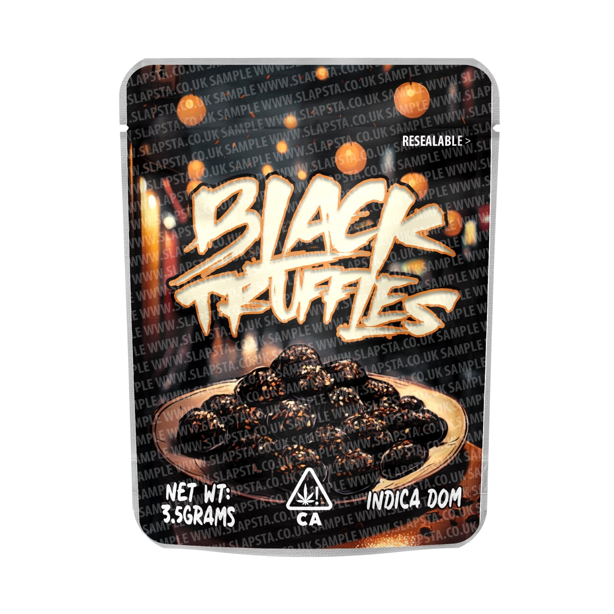 【ラプンツェル様用】RIFFTERA / Pitch Black SLAPSTA - Black Trufflez Mylar Pouches Pre-Labeled