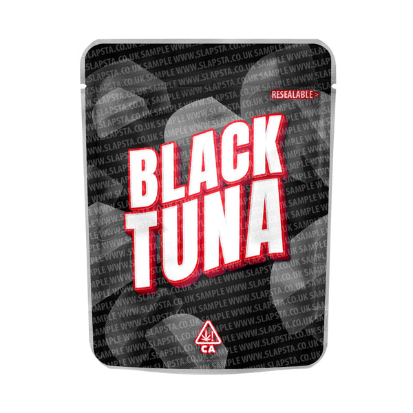 Black Tuna Mylar Pouches Pre-Labeled - SLAPSTA