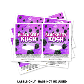 Blackberry Kush Mylar Bag Labels ONLY