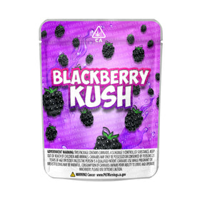 Sachets Mylar pré-étiquetés pour Blackberry Kush