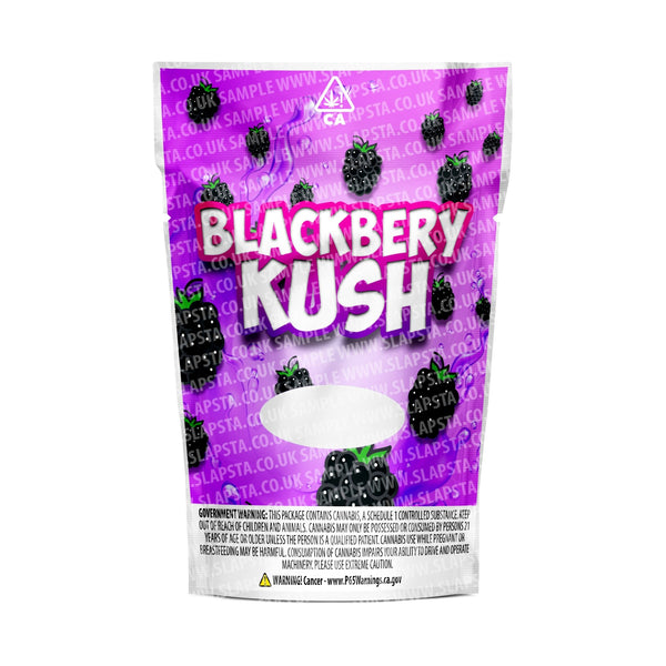 Blackberry Kush Mylar Pouches Pre-Labeled - SLAPSTA