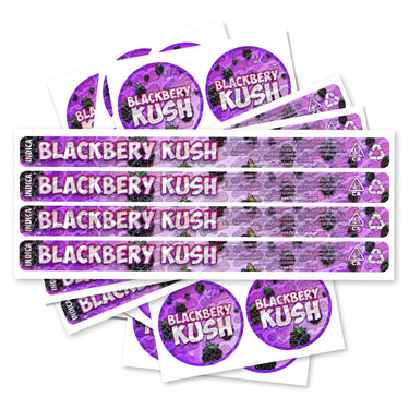 Blackberry Kush Pre - Labeled 3.5g Self - Seal Tins - 60pcs