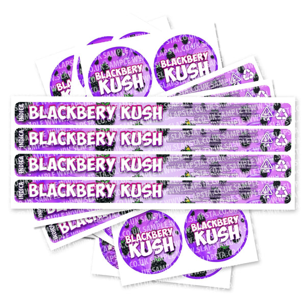 Blackberry Kush Pressitin Strain Labels - SLAPSTA