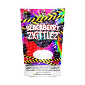 Blackberry Zkittlez Mylar Pouches Pre-Labeled