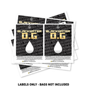 Blackwater OG Mylar Bag Labels ONLY