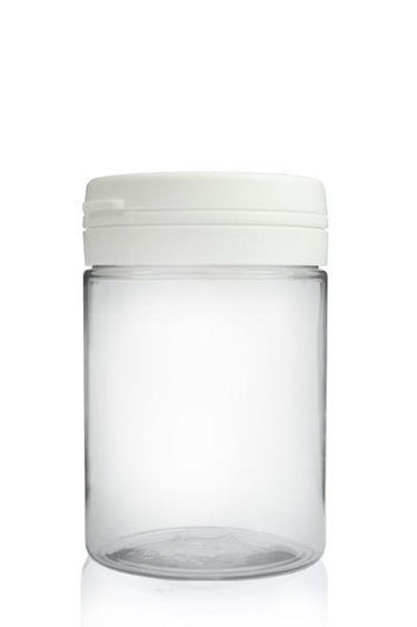Blank 75ml Jars w/ Tamper Proof Strip - 50pcs / Black