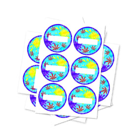 Blank Splat Circular Stickers