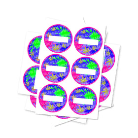 Blank Splat Circular Stickers