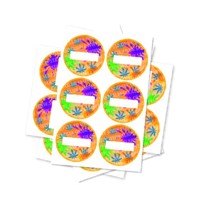 Blank Splat Circular Stickers