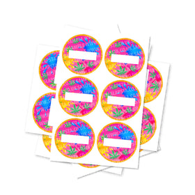 Blank Splat Circular Stickers