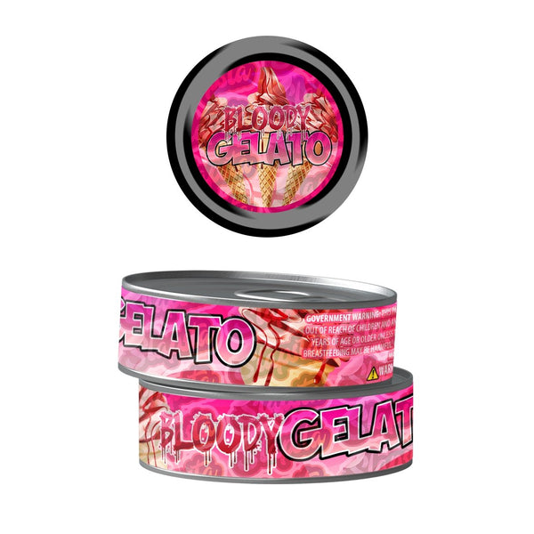 Bloody Gelato Pre-Labeled 3.5g Self-Seal Tins - SLAPSTA
