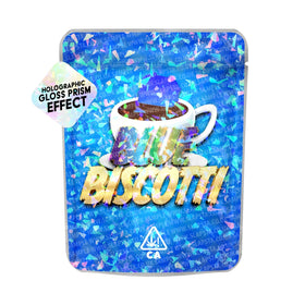 Sachets Mylar SFX Blue Biscotti pré-étiquetés 