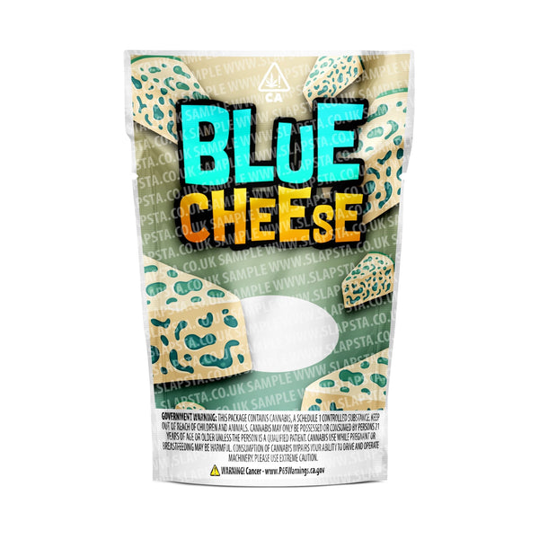 Blue Cheese Mylar Pouches Pre-Labeled - SLAPSTA