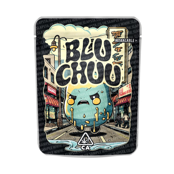 Blue Chuu Mylar Pouches Pre-Labeled - SLAPSTA