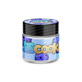 Bocaux en verre Blue Cookies pré-étiquetés