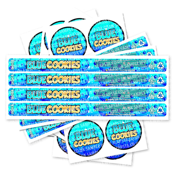 Blue Cookies Pressitin Strain Labels - SLAPSTA