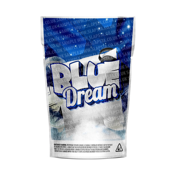Blue Dream Mylar Pouches Pre-Labeled - SLAPSTA