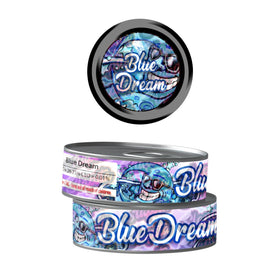 Boîtes auto-adhésives pré-étiquetées Blue Dream de 3,5 g