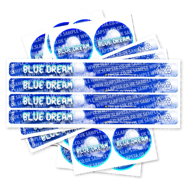 Blue Dream Pressitin Strain Labels - SLAPSTA