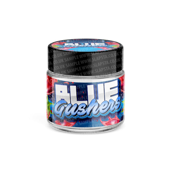 Blue Gushers Glass Jars Pre-Labeled - SLAPSTA