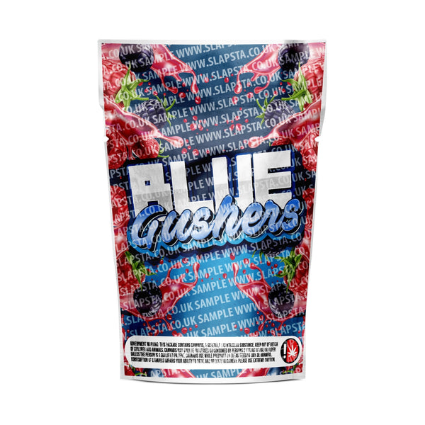 Blue Gushers Mylar Pouches Pre-Labeled - SLAPSTA
