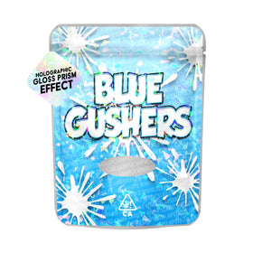 Pochettes Mylar Blue Gushers SFX pré-étiquetées 