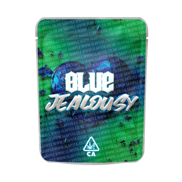 Blue Jealousy Mylar Pouches Pre-Labeled - SLAPSTA