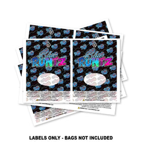 Blue Runtz Mylar Bag Labels ONLY