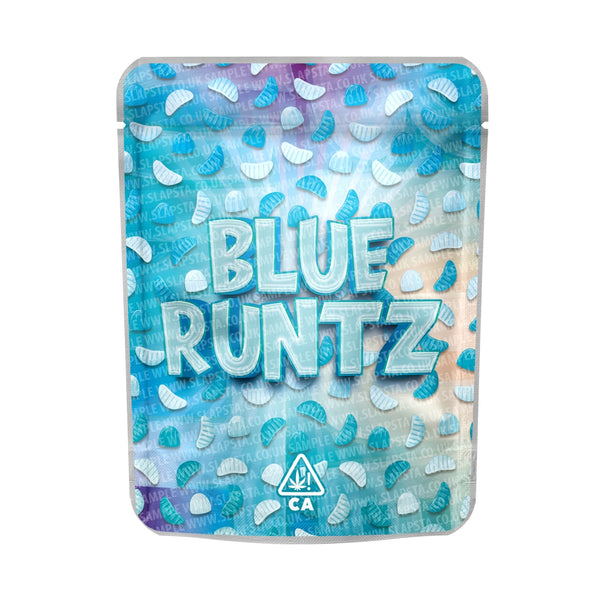 Blue Runtz Mylar Pouches Pre-Labeled - SLAPSTA