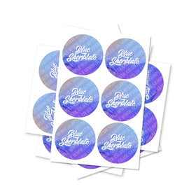 Blue Sherblato Circular Stickers