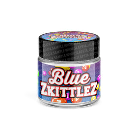 Blue Zkittlez Glass Jars Pre-Labeled
