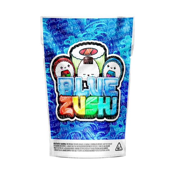 Blue Zushi Mylar Pouches Pre-Labeled - SLAPSTA