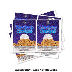 Blueberry Cookies Mylar Bag Labels ONLY